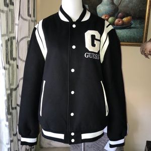 guess varsity jacket mens